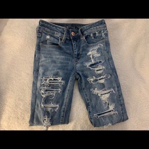 American Eagle Ripped Skinny Jeans